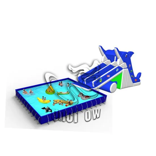 commercial inflatable pool slides with high quality