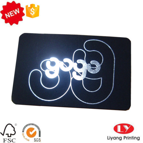 Bedankt Black Card Printing met Sliver Stamping