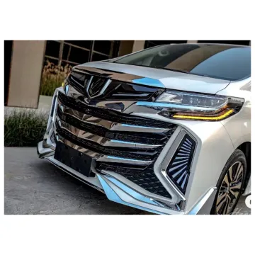 Hot Selling Black Chrome Grill Kits for Alphard 2019 Facelift