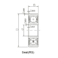 Tiefe dünnwandige Rillenkugellager-SSS6909