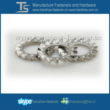 Carbon steel external serrated tooth washer