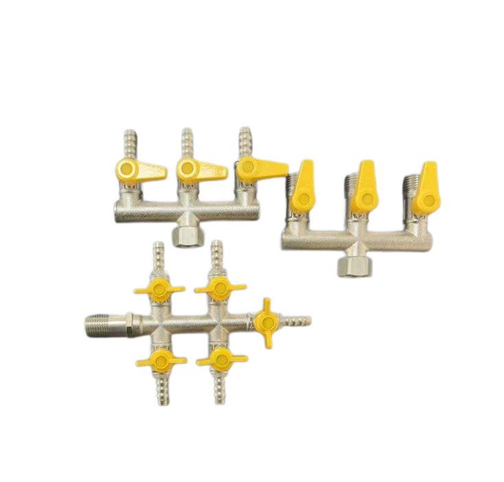 Brass 3-Way Gas Ball Valve with Handle, Gas Control Shut-off Valve for Natural Gas & Water Heater Diversion (12)