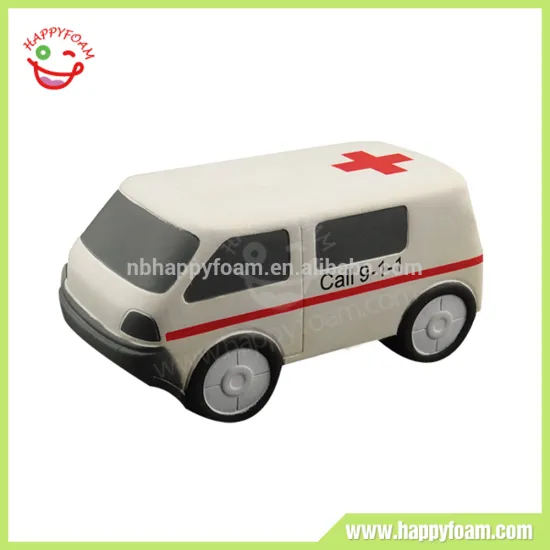 PU Foam Customized Ambulance Car Stress Ball Toy