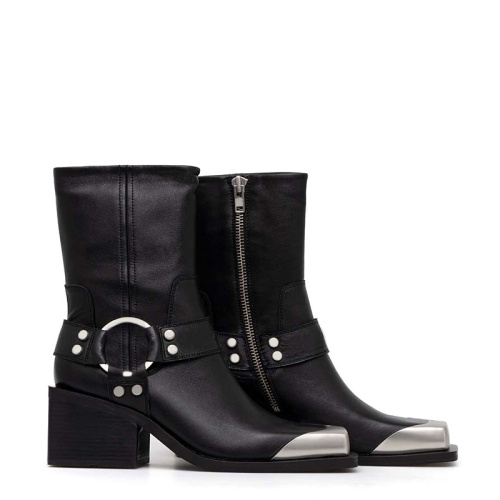 Women's Fashionable Leather Short Boots