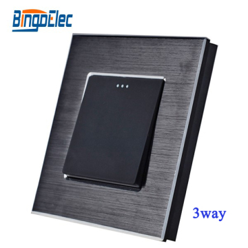 Intermediate light switch,1gang 3way push pull button switch
