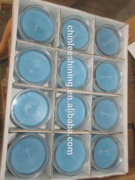 100% soy wax glass candle for home decorations