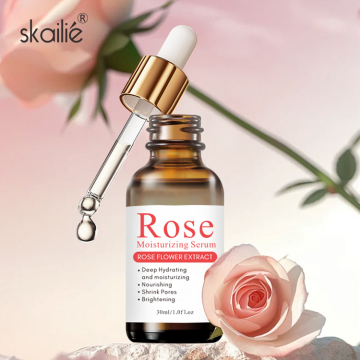 Private Label Rose Extract Serum: Deeply Hydrating, Anti-Aging, Brightening Moisturizing Face Serum