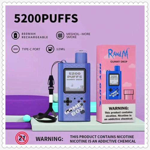 Randm Game Box 5200 Puffs Einweg -Vape Original