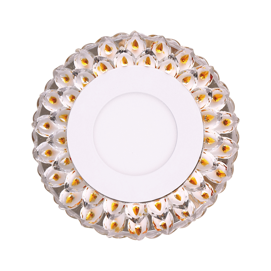 High Brightness Round Flat Double Color Panel Light