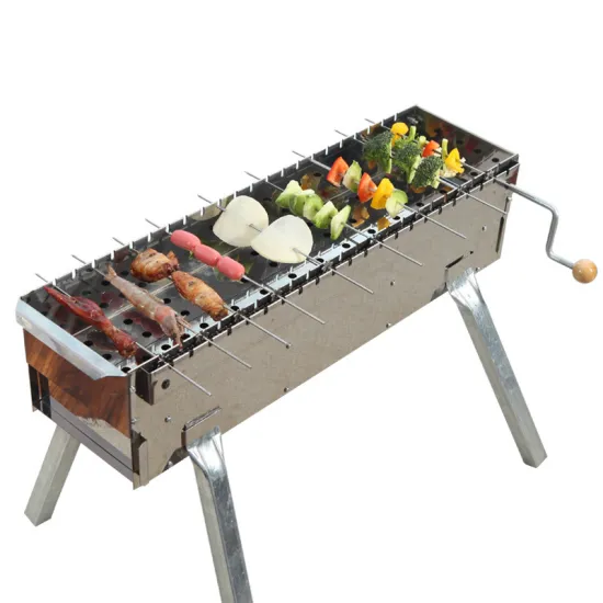 Foldable Cast Iron Japanese Charcoal Barbecue Outdoor Manufacturer Portable Camping BBQ Grill