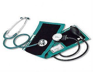 Medical Aneroid Dual Head Stethoscope Kit with Carrying Case