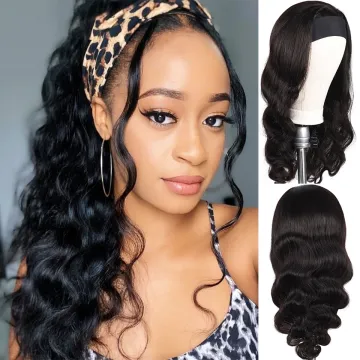 Wholesale Cheap Virgin Brazilian Cuticle Aligned 100%Human Hair Headband Wig 150% Density Glueless None Lace Wig For Black Women