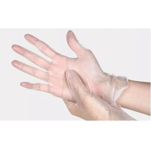 Guantes de examen de PVC de grado médico