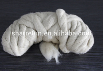 Wholesale low price scoured Chinese sheep wool tops white