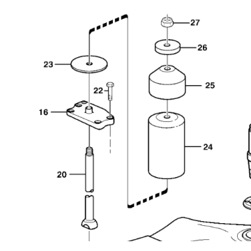 VOE11116402 Rubber element FOR A40