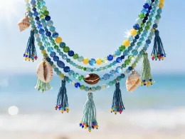 Bohemian Multilayer Beaded Necklace for Summer Beach Style