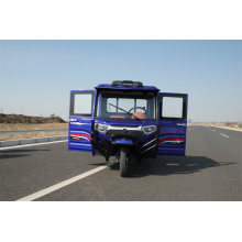 Electric tricycle for transport with extended compartment