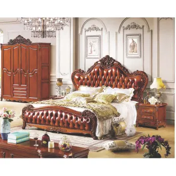 Carved Girls Bedroom Set Furniture Bed Set