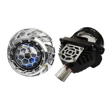 3 Inch RGB Chasing Bi-Xenon LED Projector Football Headlights DRL Turning Signal Light