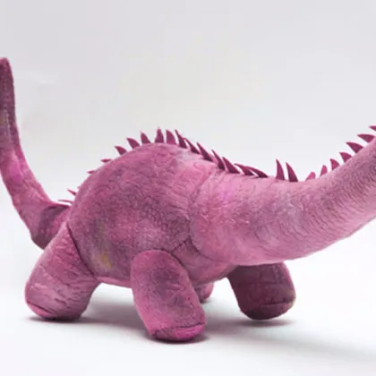 8" Fancy Dragon Plush Toy, Dragon Plush Toy Wholesale, Pink Dragon Plush Toy