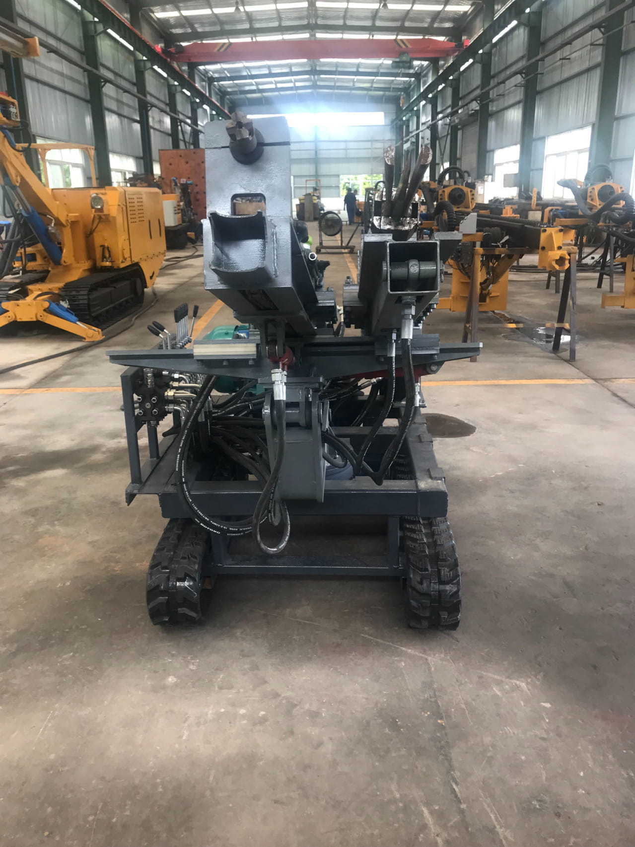 ANNENG Hydraulic Stone Splitter control panel and hoses
