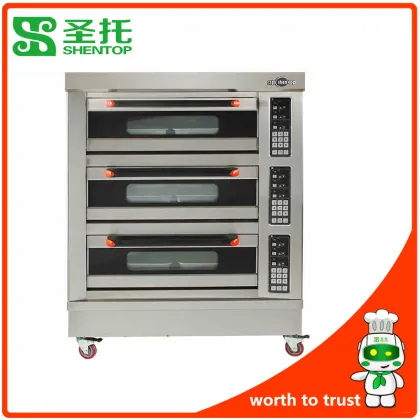 Shentop KST-36A frequency conversion bakery equipment bakery cake oven machine browne cake oven 3 deck cake oven bakery machine