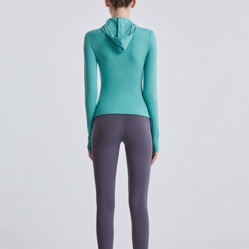 Top negro de la yoga de los deportes de Activewear de las mujeres de encargo de la camiseta de la aptitud