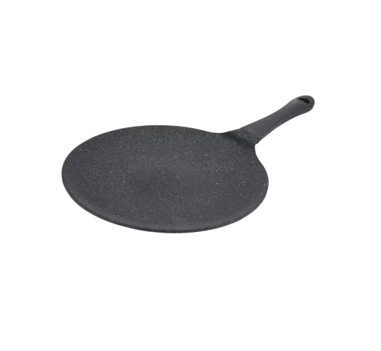 Die Cast Aluminum Flat Crepe Pan with Non-Stick Coating