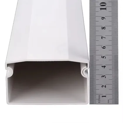 Superior Quality Flame Retardant 80*50mm Wiring Duct 1.8mm Thickness Pvc Cable Trunking