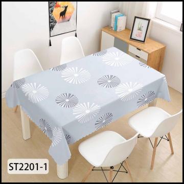 Intricate leather grain pattern PU Leather tablecloth