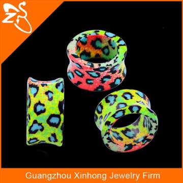 2015 high quality resin bulk body jewelry colourful ear flesh tunnel piercing jewelry