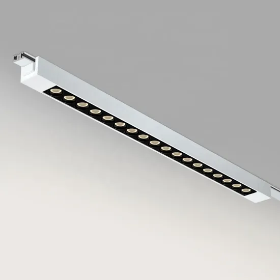 Magnetic Track Light Rail LED White Black DC42V Ultra Slim Dimmable Lighting System
