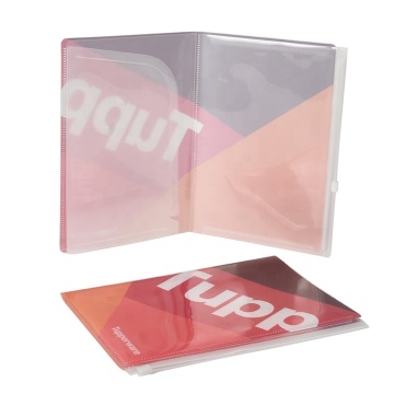 A5 Presentation Folder: Custom PP Clear Book Report Expanding File with Plastic Pockets and Zipper Bag