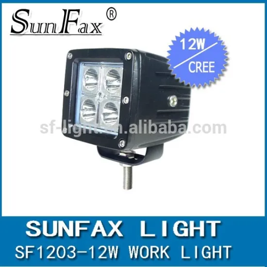 Factory price! 3" 12w led work light, led offroad automobile car jeep light led driving light