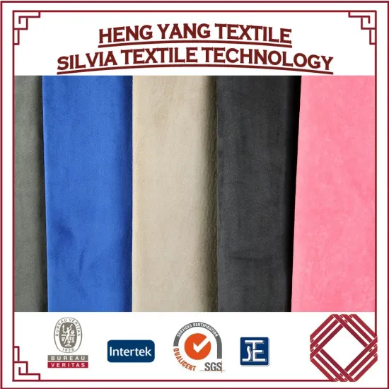 Microfiber polyester italian Upholstery suede fabric for garment