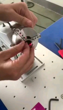Raycus Fiber Laser Marking Machine Rotary Jewelry Ring Lazer Marker Metal Logo Laser Engraver