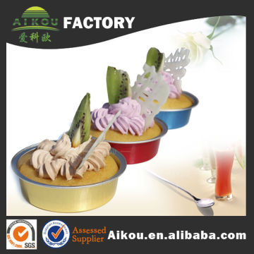 Recycle use oven safe colorful small disposable aluminum foil baking cup