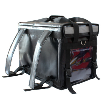 Custom Logo Commercial Thermal Waterproof Food Delivery Bag Backpack for Pizza with Backlight