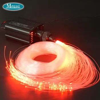 400pcs 0.75mm 4M PMMA Fiber Optic Kit with RF 28key Remote Control