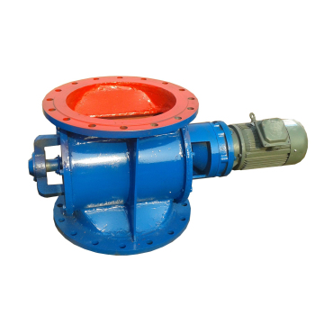 High-Temperature Rotary Feeder with Ultrasonic Transducer and Solenoid-Powered Air Lock Valve