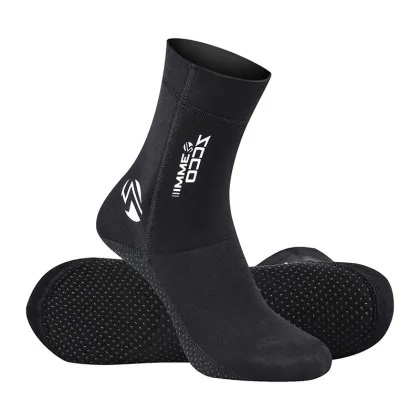 1 Pair 3mm Water Sports Diving Socks Swimming Boot Socks Rubber Water Shoes Beach Booties Warming Snorkeling Surfing Socks