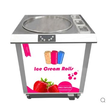 "2022's Hottest Trend: Hand-Stirred Instant Ice Cream Rolls Machine"
