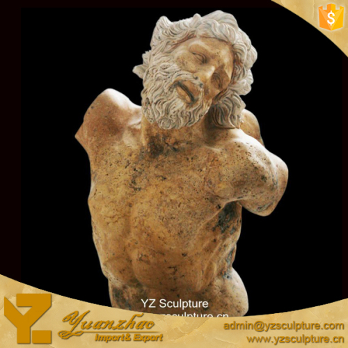 famous aged western male bust state for garden decoration