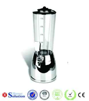 2.5 litres beer tower ice tube inside for cooling down beer&juice at barware