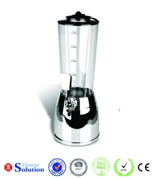 2.5 litres beer tower ice tube inside for cooling down beer&juice at barware