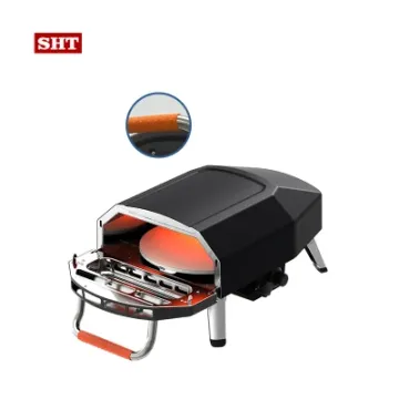 Commercial Italian Indoor Kitchen 16 Inch Gas Burning Pizza Oven with Door