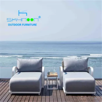 Hot Sale Modern Outdoor Sun Loungers and Double Recliners for Beach and Garden