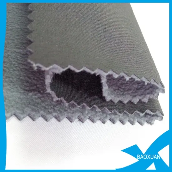 100%polyester DTY fleece one-sided fleece bonded fleece fabric for home textile