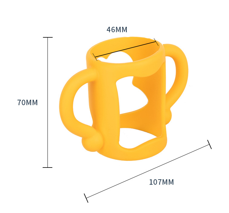 مقبض زجاجة السيليكون بالجملة لزجاجات الأطفال القياسية