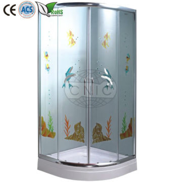 2013 top sale artistic glass shower room LX-3035